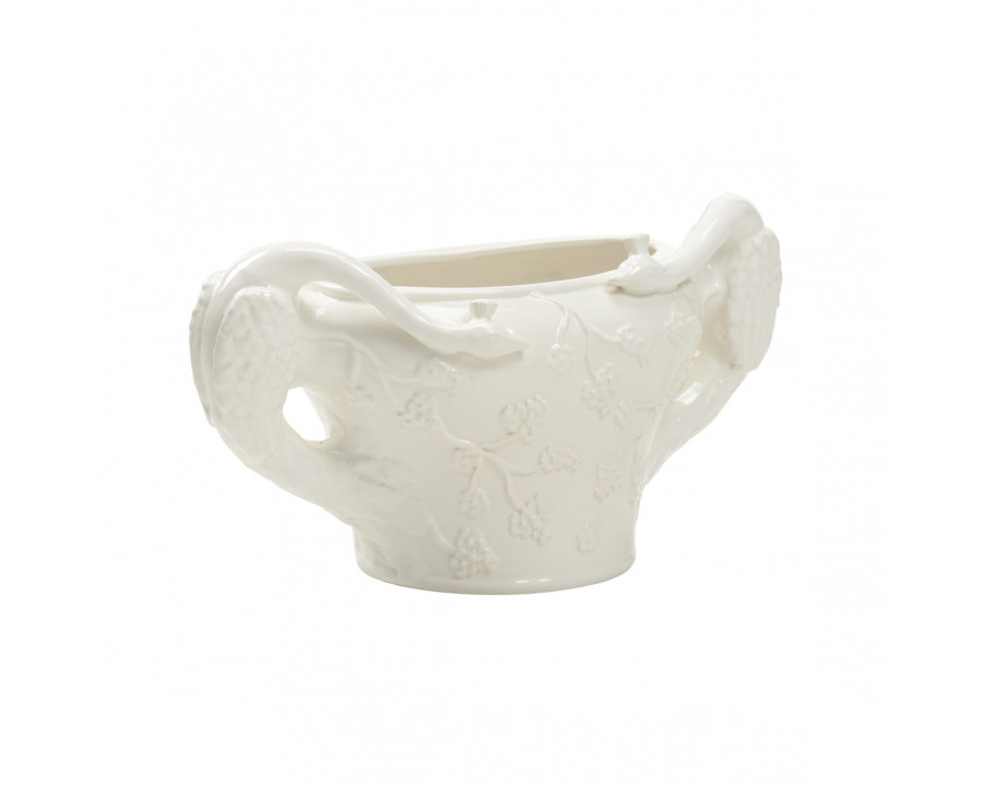 Chelsea House - Nicole Peacock Planter in White