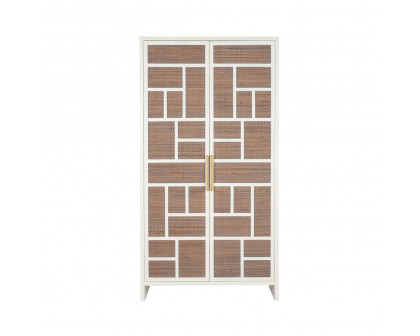 Chelsea House - Abel Cabinet in Cream/Chocolate, Wood