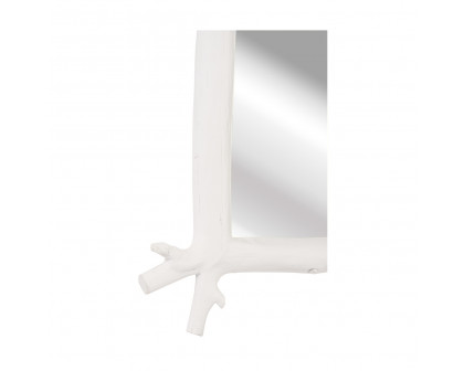 Chelsea House - Grotto Mirror Vertical in Faux Bois White