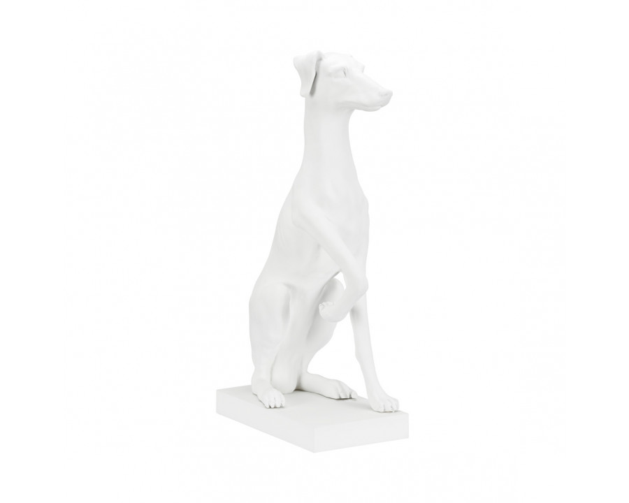 Chelsea House Grayhound Sculpture - White