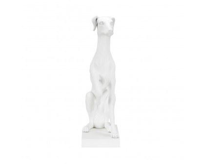 Chelsea House Grayhound Sculpture - White