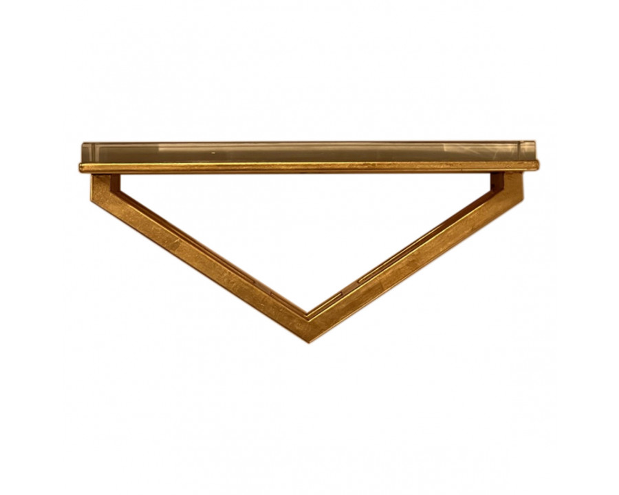 Chelsea House - Lila Wall Bracket in Old Gold Foil/Clear