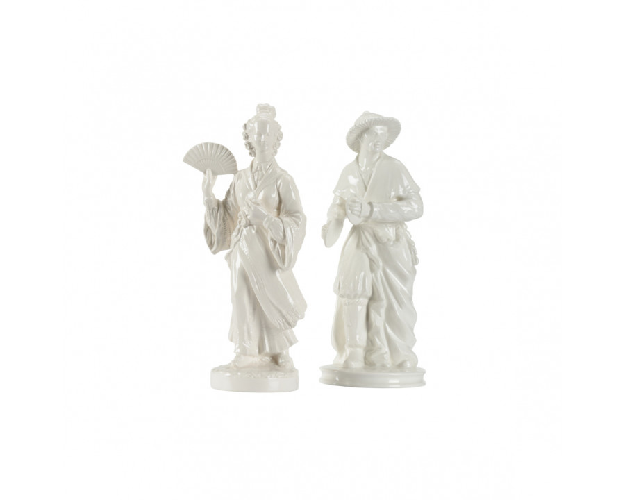 Chelsea House - Chinese Couple Figurines in White