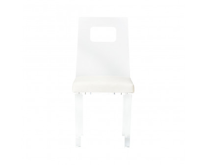 Chelsea House™ Simon Chair - Clear/White