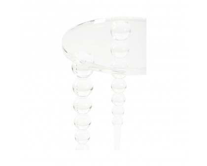 Chelsea House - Bolla Side Table in Clear