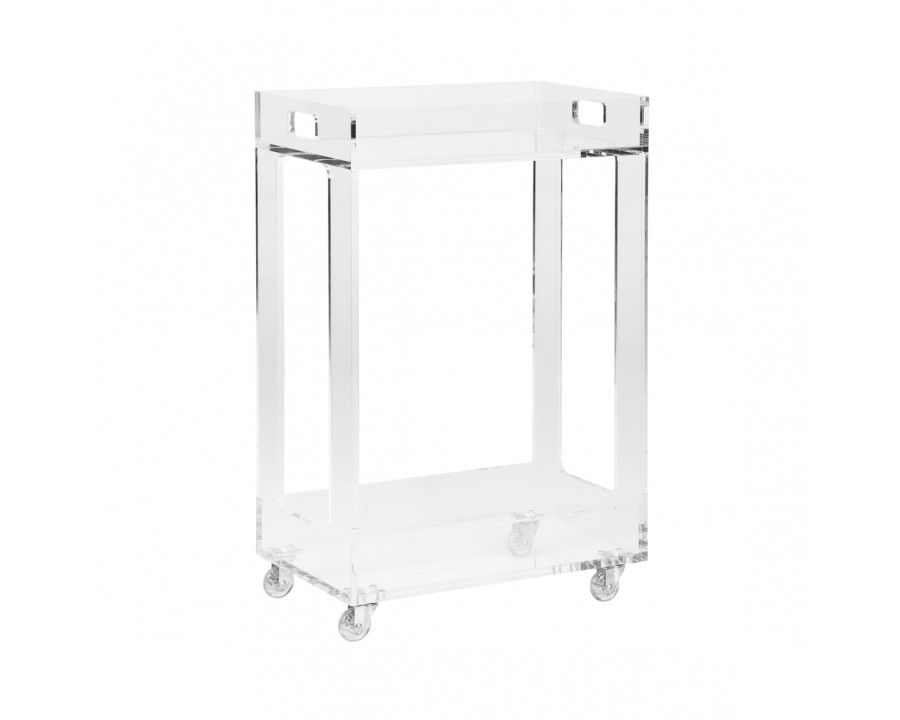 Chelsea House - Bertie Bar Cart in Clear