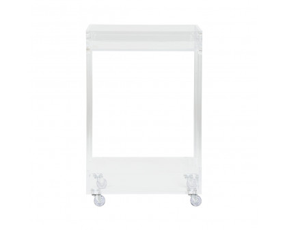 Chelsea House - Bertie Bar Cart in Clear