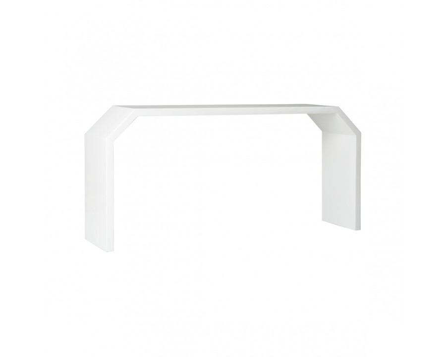 Chelsea House - Rhea Console in Glossy White