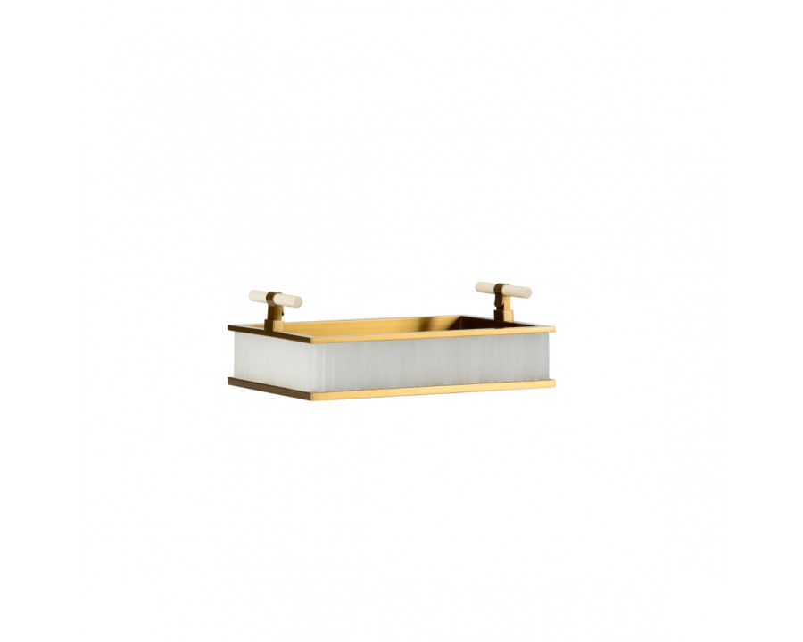 Chelsea House - Soho Small Tray in Antique Brass