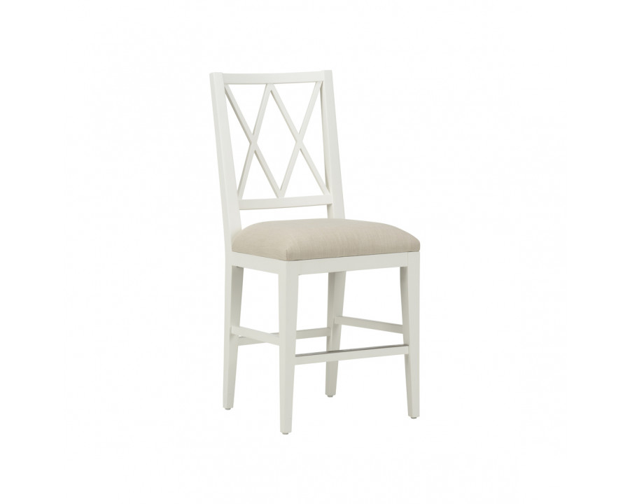 Chelsea House - Austin Counter Stool in White/Beige