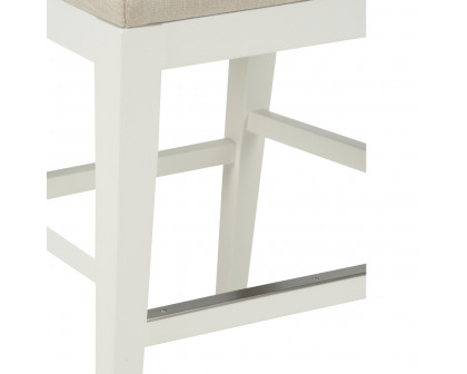 Chelsea House - Austin Counter Stool in White/Beige