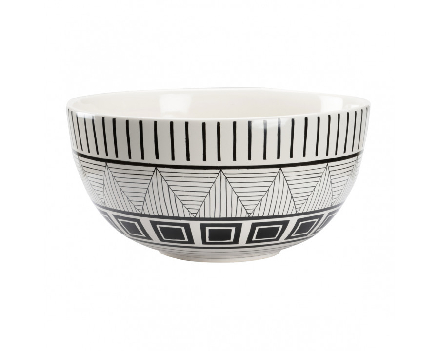 Chelsea House - Sullana Bowl in White/Black