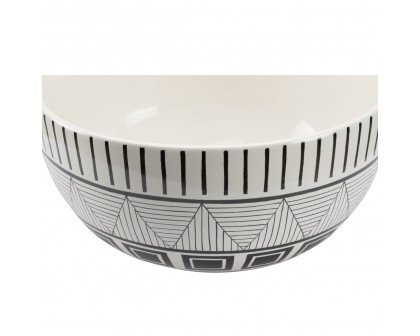 Chelsea House - Sullana Bowl in White/Black