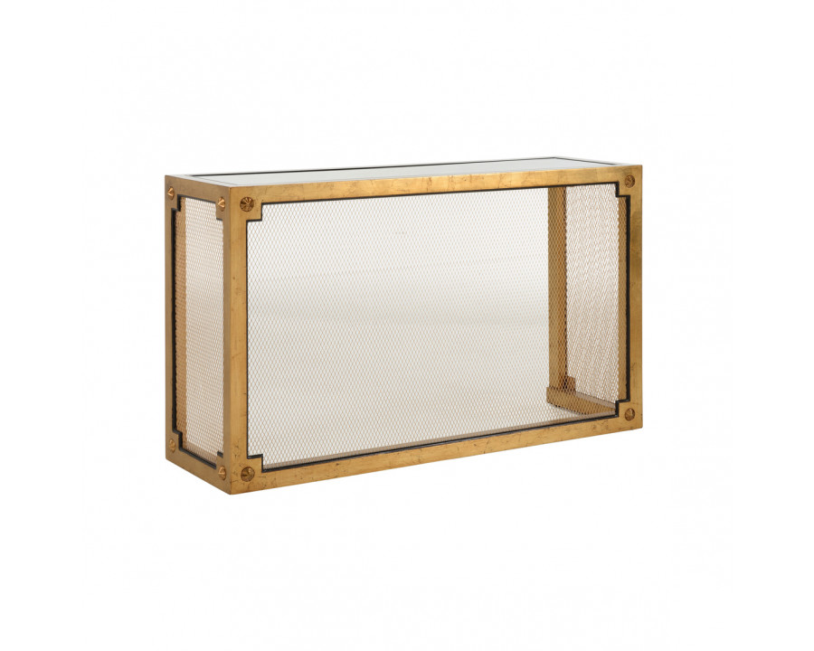 Chelsea House Caned Console - Gold