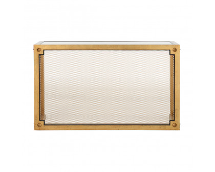 Chelsea House Caned Console - Gold