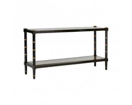 Chelsea House Conner Cane Console - Black