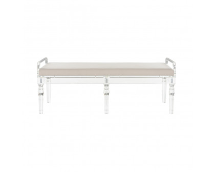 Chelsea House - Masters Acrylic Bench in Clear/Natural