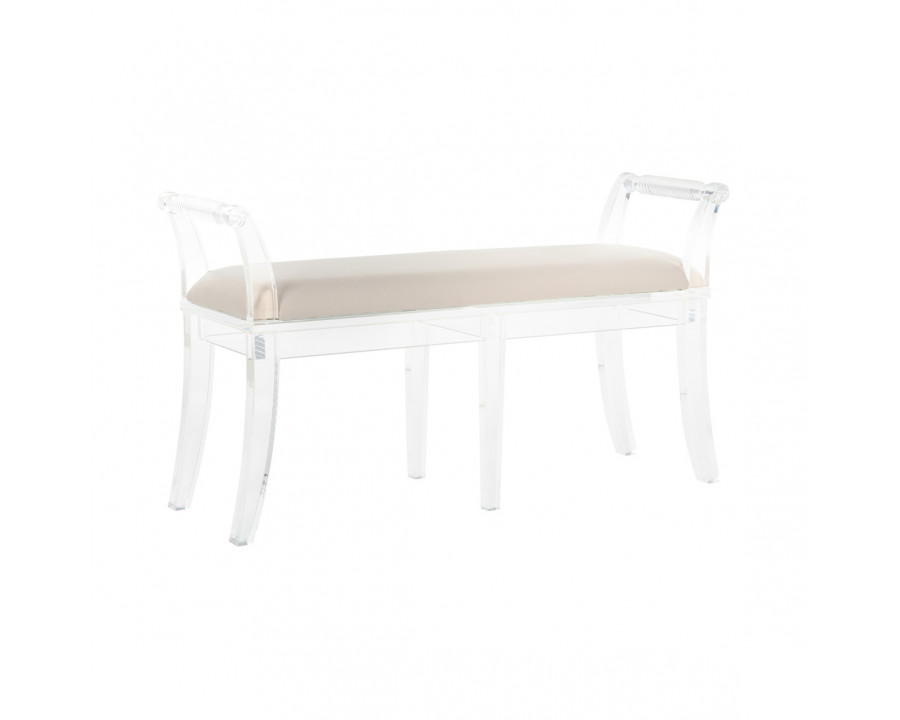 Chelsea House Neoclassical Acrylic Bench - Large