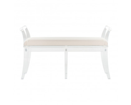 Chelsea House Neoclassical Acrylic Bench - Large