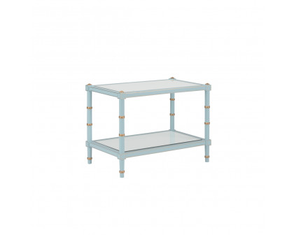 Chelsea House Conner Cane Cocktail Table - Blue