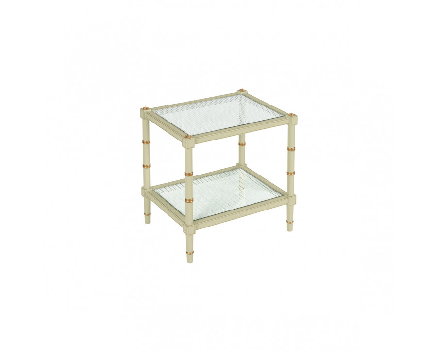 Chelsea House Conner Cane End Table - Green