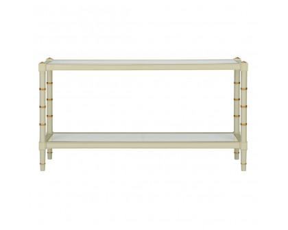 Chelsea House Conner Cane Console - Green