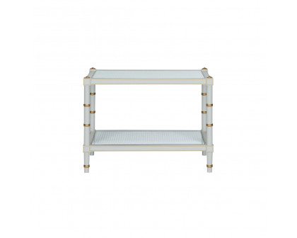 Chelsea House Conner Cane Cocktail Table - Gray