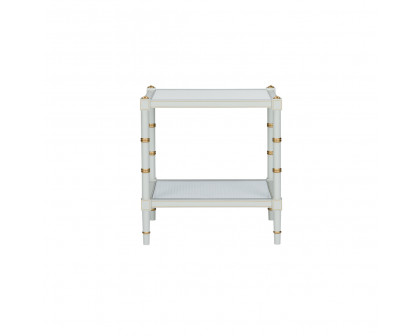 Chelsea House Conner Cane End Table - Gray