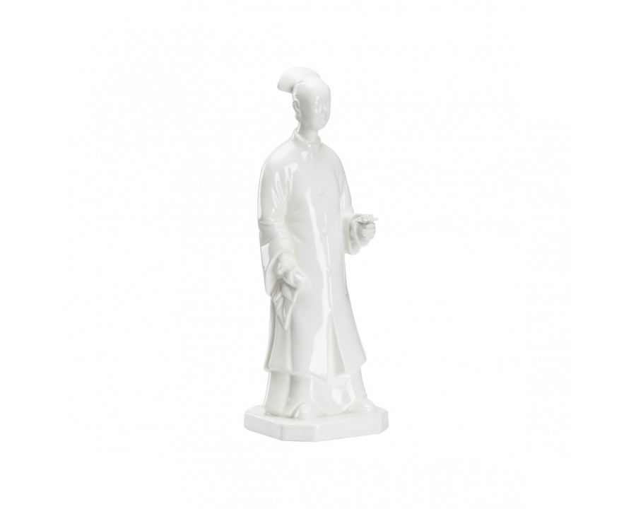 Chelsea House - Chinese Woman Figurine in White