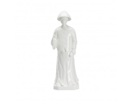 Chelsea House - Chinese Man Figurine in White