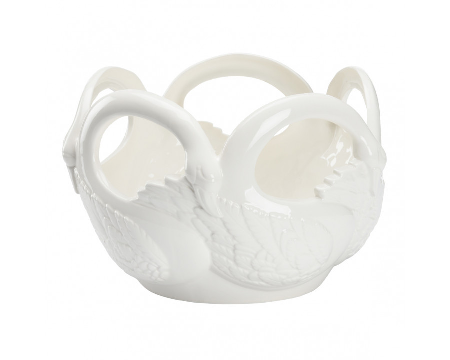 Chelsea House - Swan Bowl in White