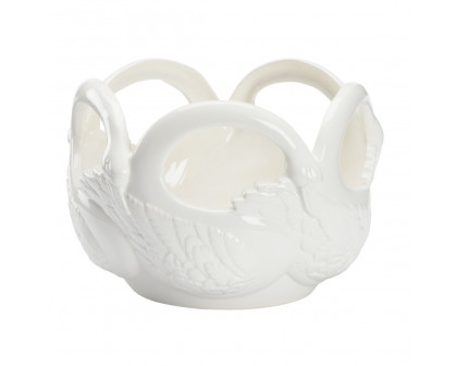 Chelsea House - Swan Bowl in White