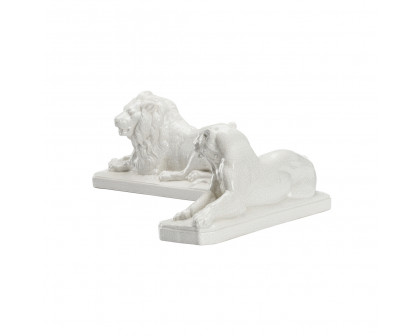 Chelsea House - Lions (PR) in White Crackled