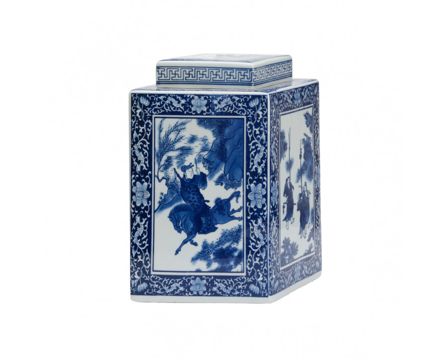 Chelsea House - Dynasty Tea Jar in Blue/White