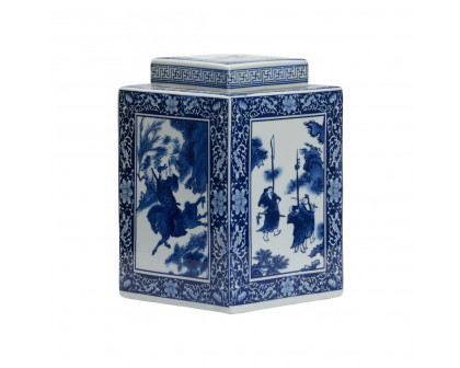 Chelsea House - Dynasty Tea Jar in Blue/White