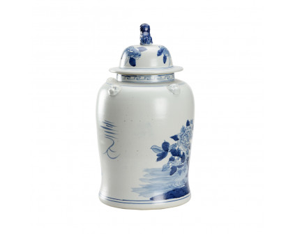 Chelsea House Song Garden Ginger Jar - Blue/ White