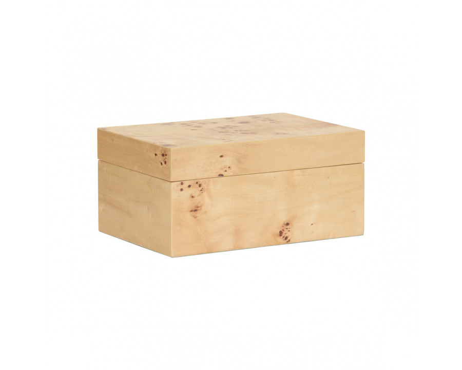 Chelsea House Burlwood Box - Poplar Burl, Small