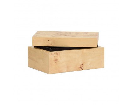 Chelsea House Burlwood Box - Poplar Burl, Small