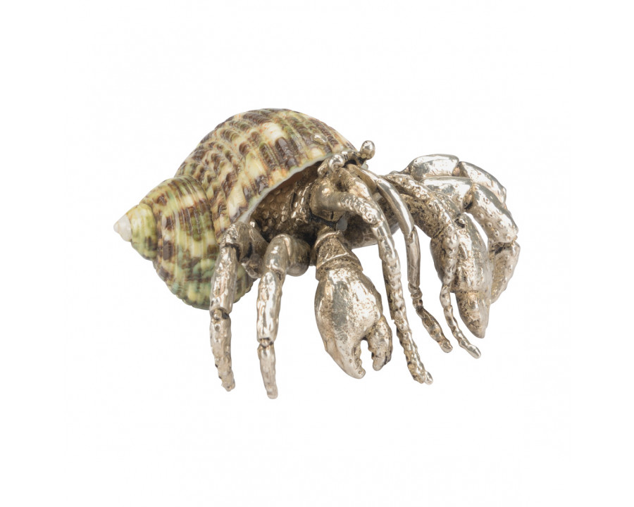 Chelsea House - Hermit Crab Paperweight in Silver Plated