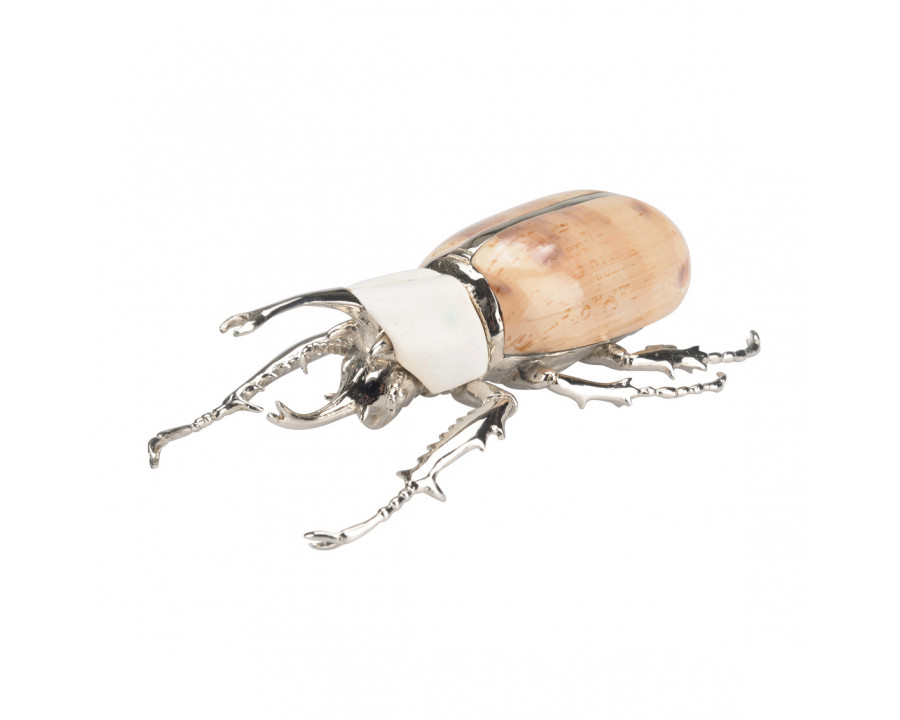 Chelsea House - Beetle Paperweight in Silver Plated