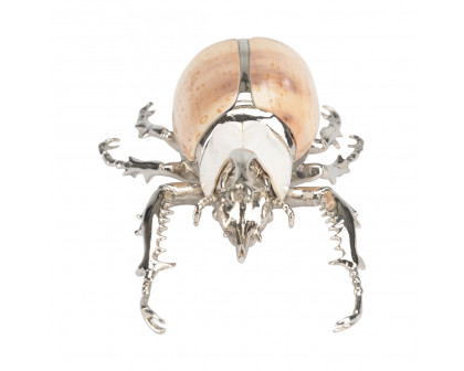 Chelsea House - Beetle Paperweight in Silver Plated