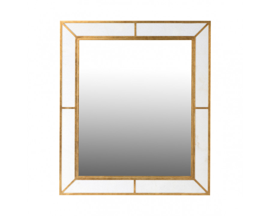 Chelsea House Madison Marbleized Mirror - Brass