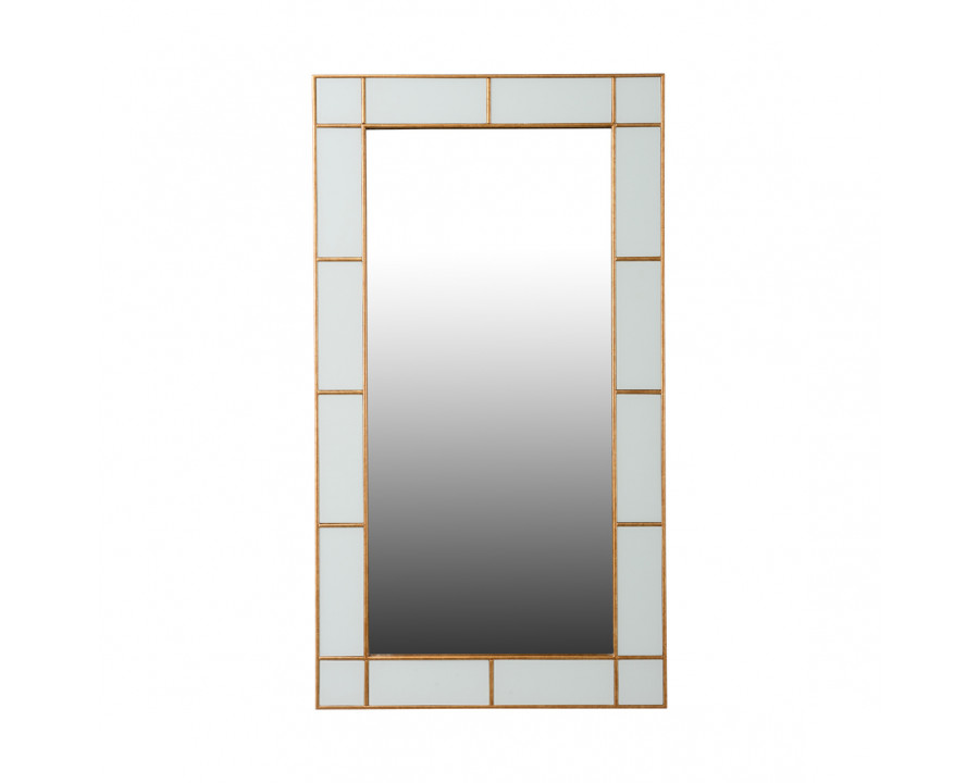 Chelsea House - Herman Hesse Mirror in Gold Leaf/Gray/Clear