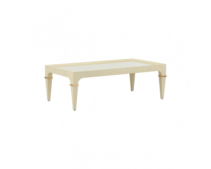 Chelsea House - Mylene Cocktail Table in Cream/Gold/Clear