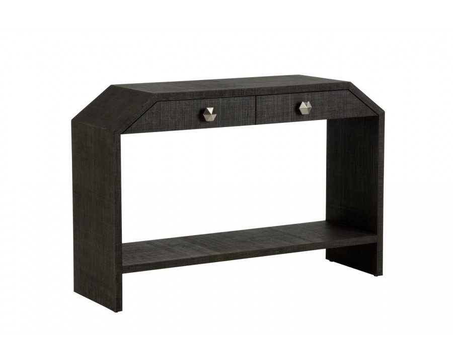 Chelsea House Bend 2-Drawer Console Table - Black