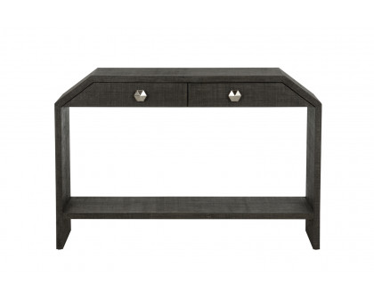 Chelsea House Bend 2-Drawer Console Table - Black