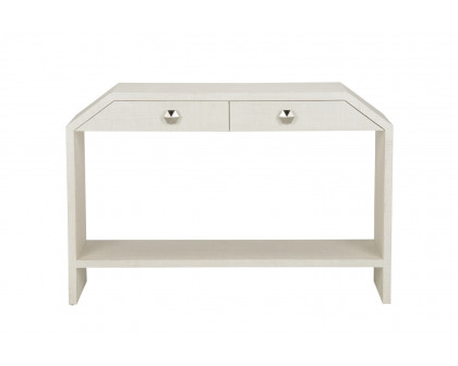 Chelsea House Bend 2-Drawer Console Table - Pearl