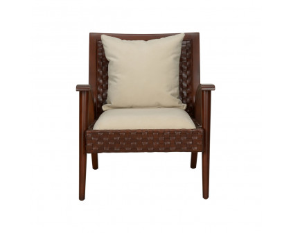 Chelsea House™ Drew Chair - Brown, Leather