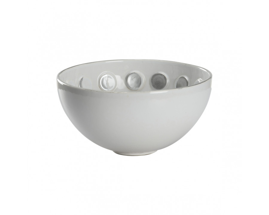 Chelsea House - Harvest Moon Bowl in White/Hand Painted