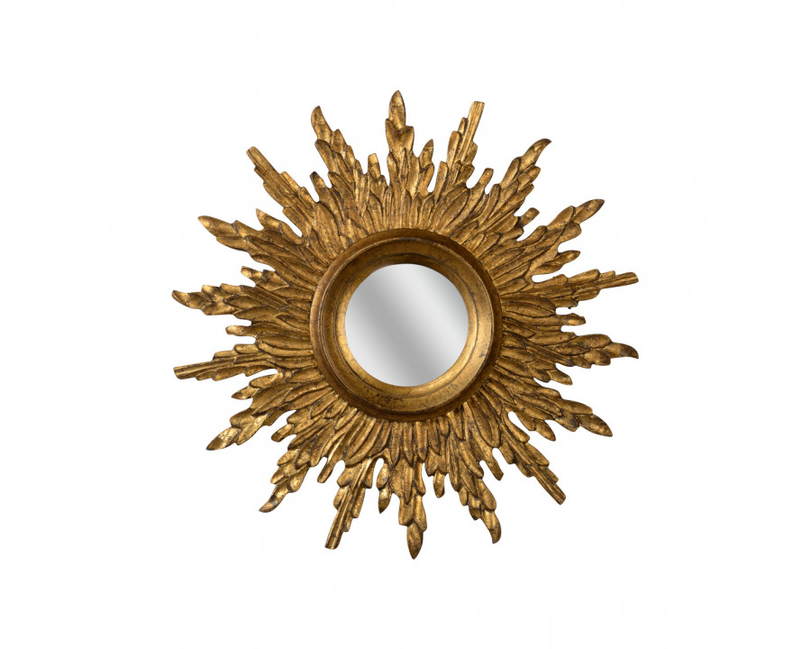 Chelsea House - Sunbeam Mirror in Antique Gold/Clear